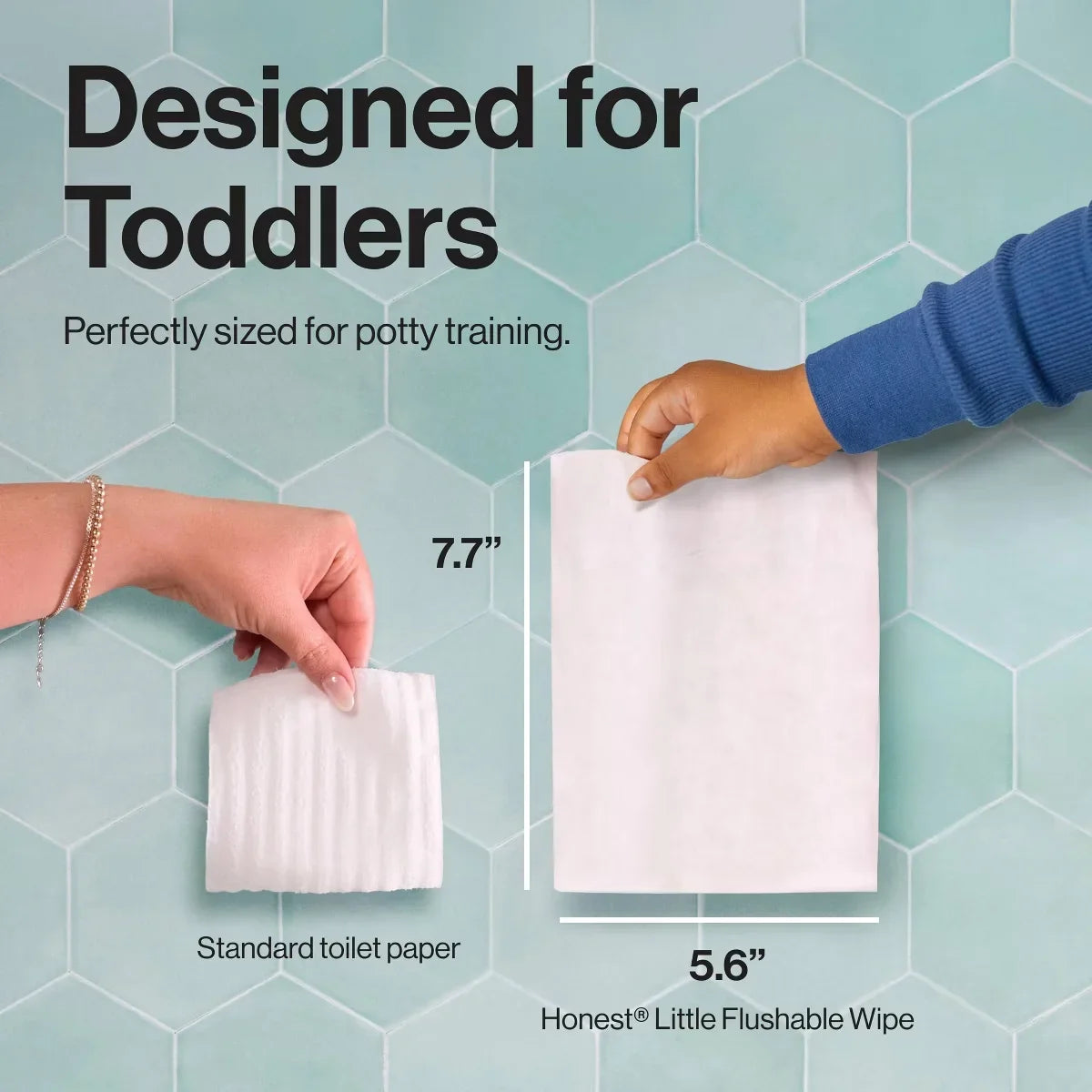 The Honest Company Plant-Based Baby Wipe - Little Flushable Wipes