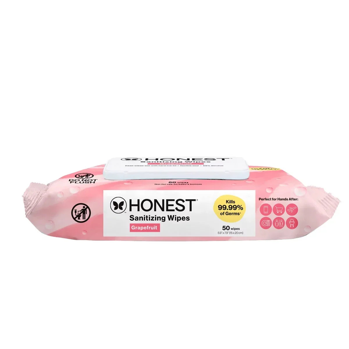 The Honest Company Sanitizing Hand Wipes Grapefruit - 50ct