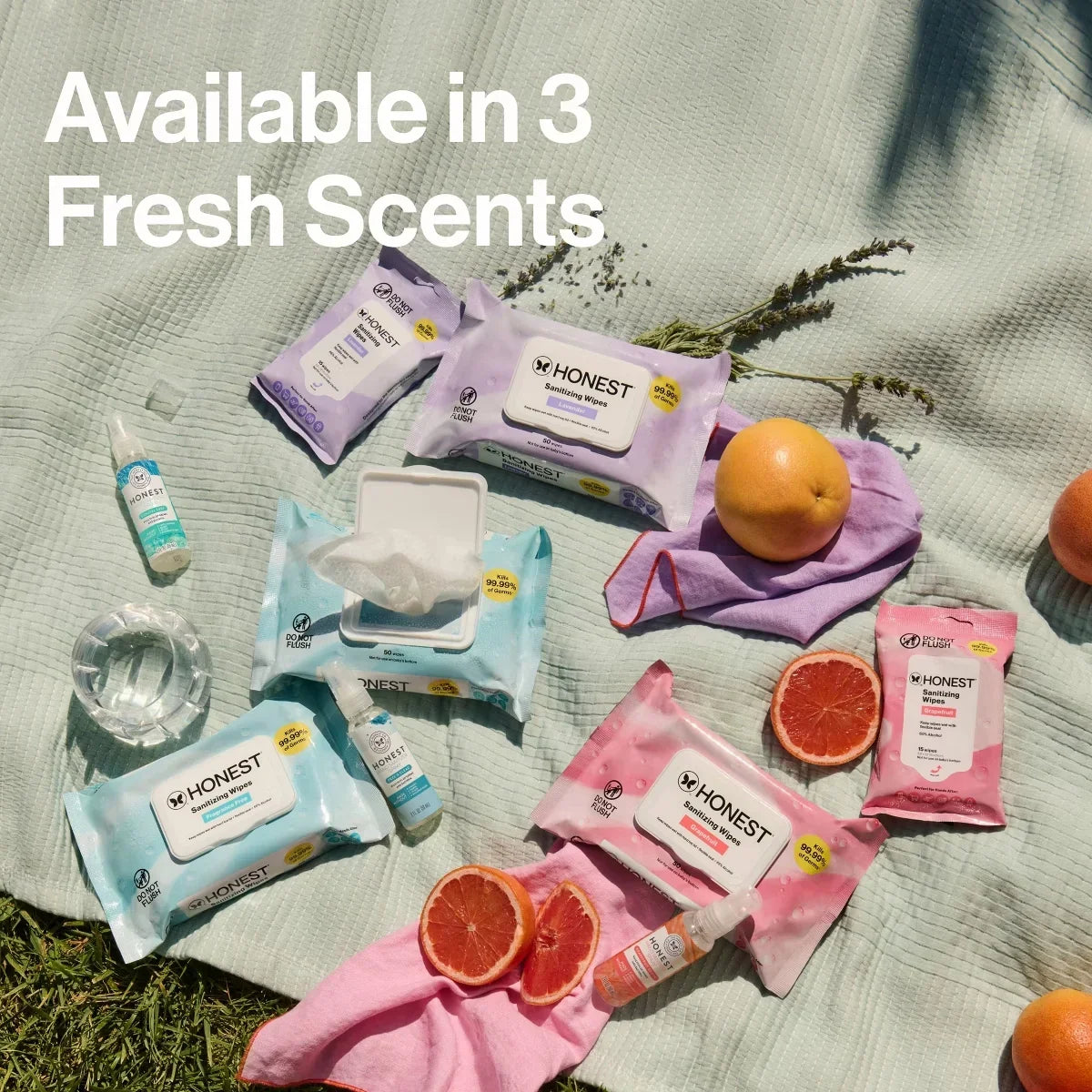 The Honest Company Alcohol Hand Sanitizing Wipes