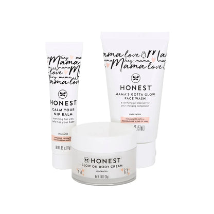 The Honest Company New Mama Care Essential Baby and Body Gift Set - 4pc: Moisturizing, Basic Cleansing, Soothing