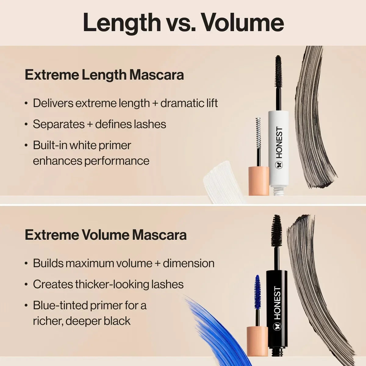 Honest Beauty Extreme Length 2-in-1 Mascara and Lash Primer with Jojoba Esters