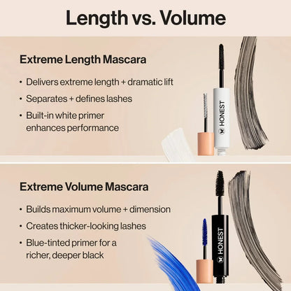 Honest Beauty Extreme Length 2-in-1 Mascara and Lash Primer with Jojoba Esters
