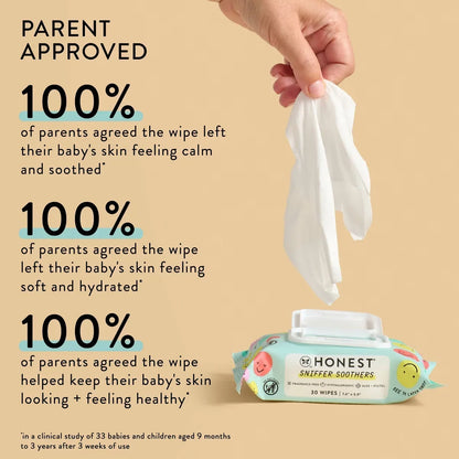 The Honest Company Sniffer Soothers Nose and Face Wipes