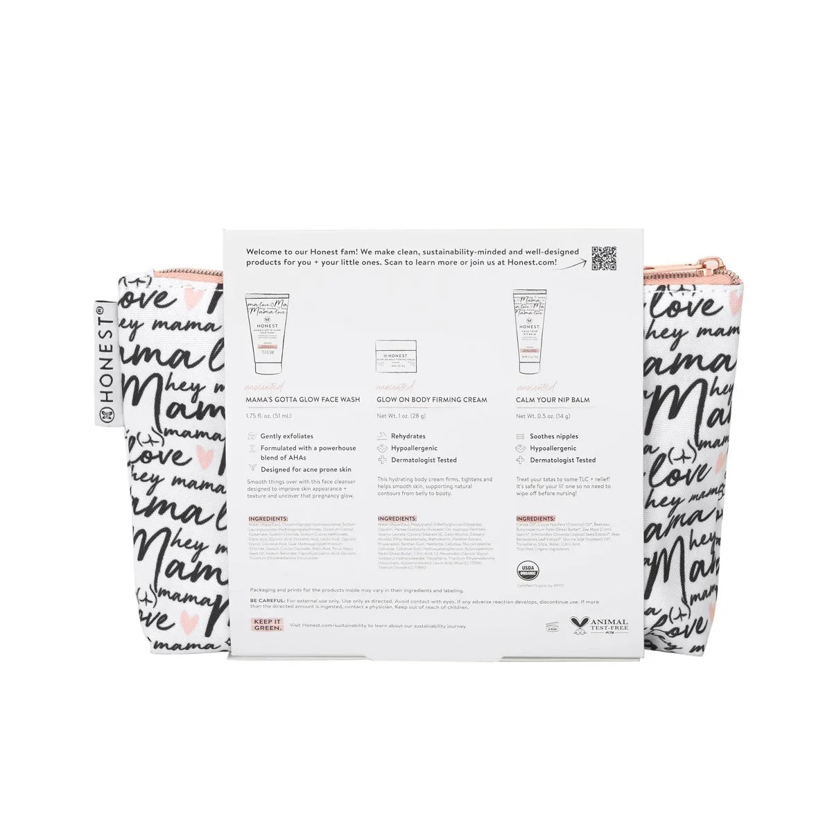 The Honest Company New Mama Care Essential Baby and Body Gift Set - 4pc: Moisturizing, Basic Cleansing, Soothing