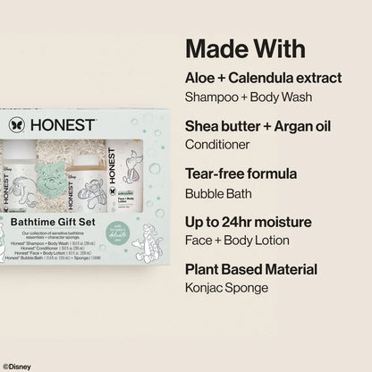 The Honest Company Disney Bath Time Gift Set - 5ct: Dye-Free, Phthalate-Free, Artificial Fragrance-Free, Whole Body Use