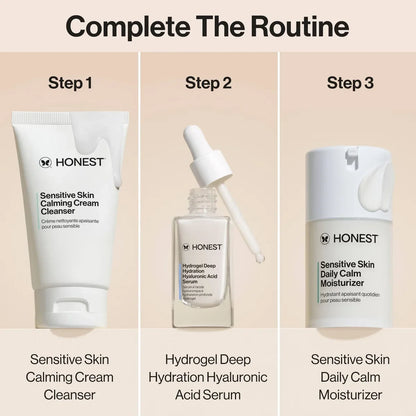 Honest Beauty Sensitive Skin Daily Calm Moisturizer with Hyaluronic Acid and Allantoin - 1.7 fl oz: Face Cream, Unscented, Paraben-Free