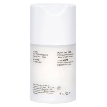 Honest Beauty Sensitive Skin Daily Calm Moisturizer with Hyaluronic Acid and Allantoin - 1.7 fl oz: Face Cream, Unscented, Paraben-Free