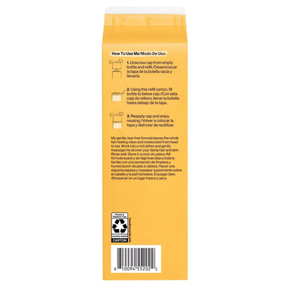 The Honest Company Refresh Shampoo + Body Wash Refill - Citrus Vanilla - 32 fl oz: Basic Cleansing, All Hair Types, Daily Use